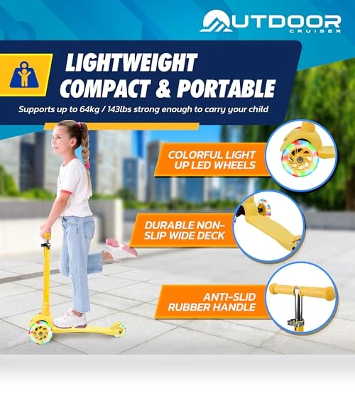 3-wheel Kids Scooter — Balance Bikes, OutdoorCruiser