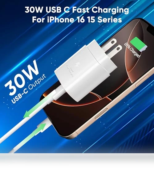 30W USB C Fast Charger with 10FT Type C to C Cable — Chargers, Shenzhen Xihuida Electronics Co., Ltd.