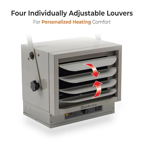 Ceiling Mounted Electric Garage Heater — Heater Covers, Comfort Zone
