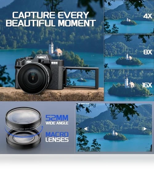 Digital Camera for Photography 4K with 48MP Autofocus — Compact Digital Cameras, NBDDIGITAL