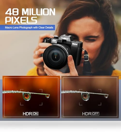 Digital Camera for Photography 4K with 48MP Autofocus — Compact Digital Cameras, NBDDIGITAL
