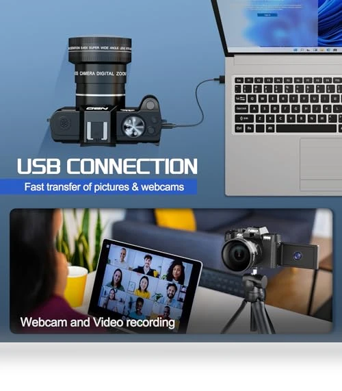 Digital Camera for Photography 4K with 48MP Autofocus — Compact Digital Cameras, NBDDIGITAL
