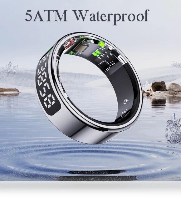 LED Smart Ring Health Tracker — Wearable Accessories, Comforniture