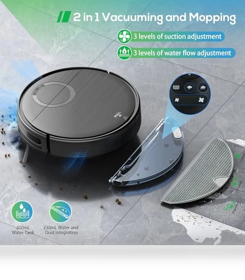 Robot Vacuum and Mop Combo — Smart Cleaning Robots, MAMNV