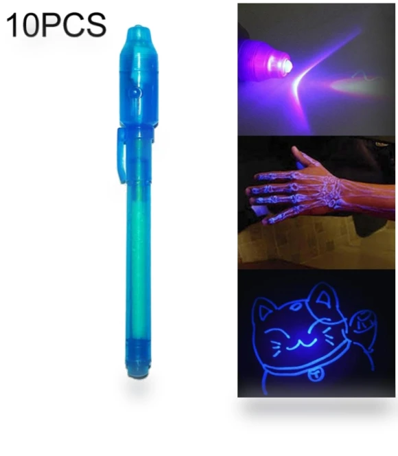 Creative Magic UV Light Invisible Ink Pen Marker Pen — Detective & Spy