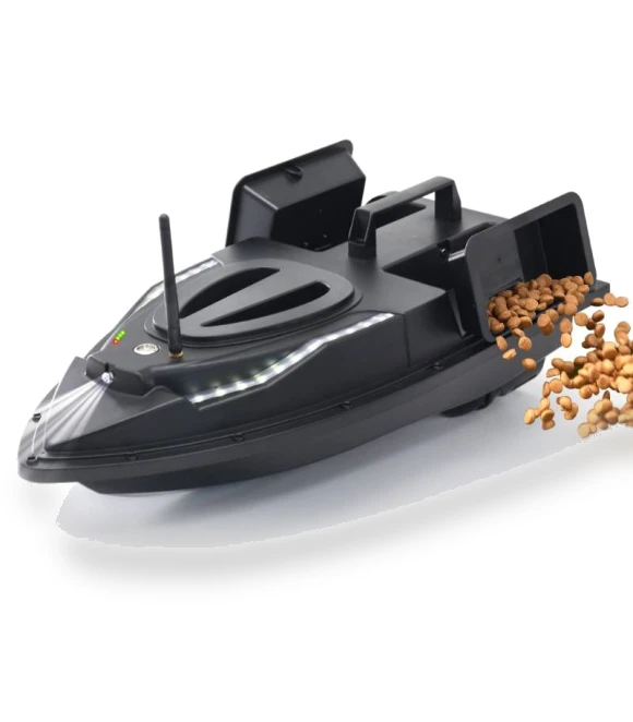 Dual Hoppers Bait Boat With Cool Turning Light and Constant Speed Cruise Mode — Fishfinders, Flytec