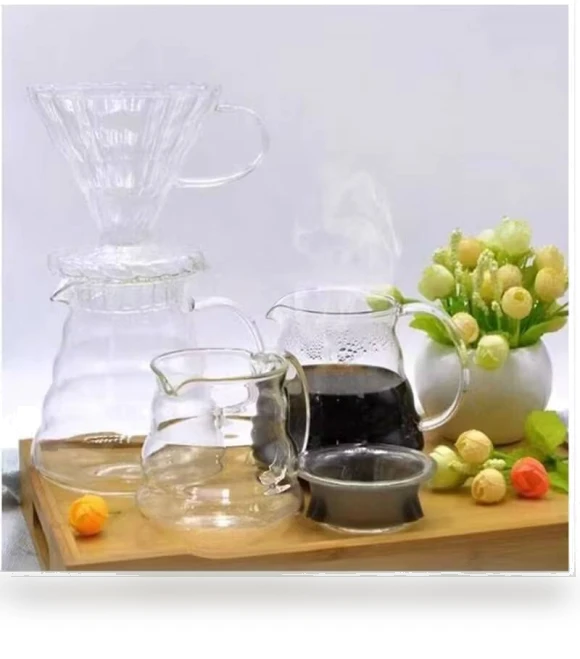 Heat-resistant hand brewed coffee glass pot — Pots
