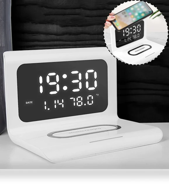 Multifunctional Digital LED Desktop Alarm Clock — Alarm