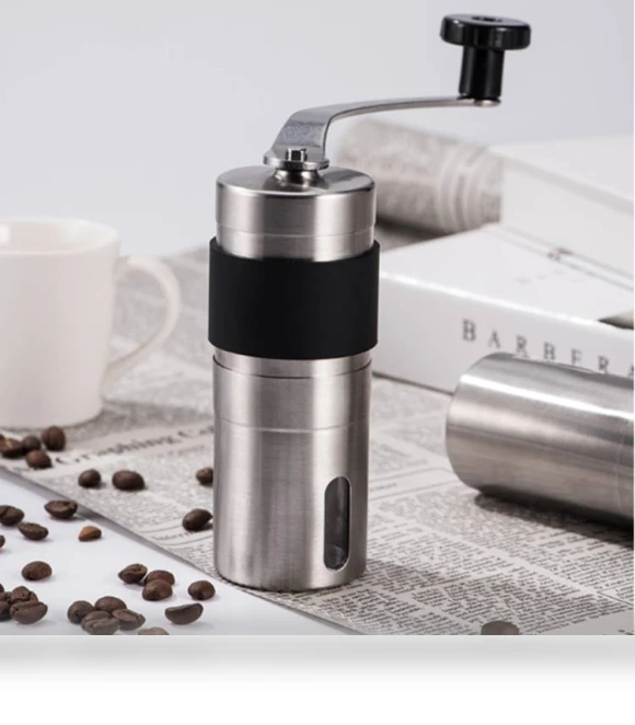 Portable Conical Burr Mill Manual Coffee Bean Grinder — Electric Blade Coffee Grinders