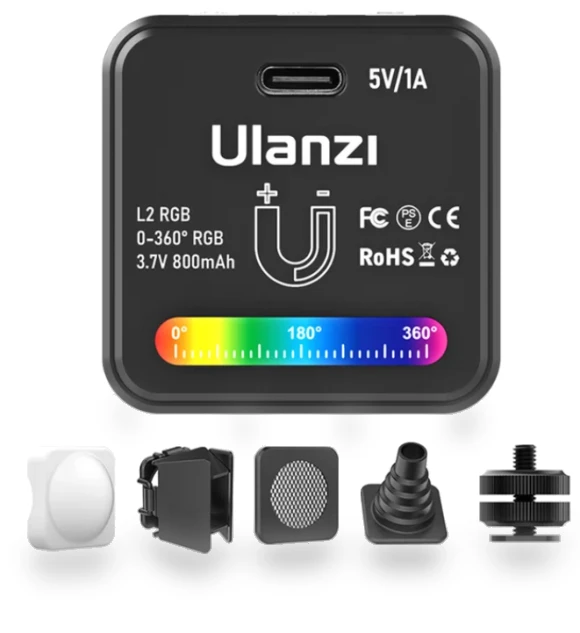 RGB Mini COB Video Camera Light — Photography Lighting & Studio Equipment, Ulanzi