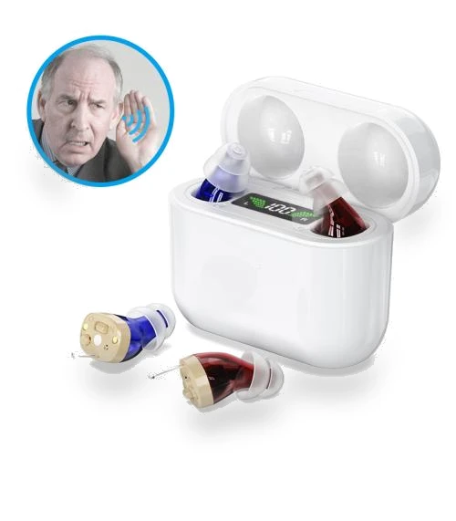 Digital Hearing Aid Sound Amplifier With Digital Display Charging Compartment — Hearing Support