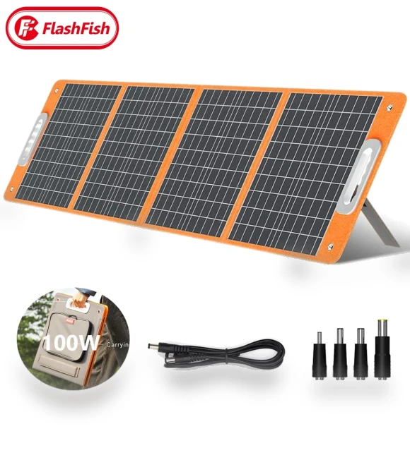 Foldable Solar Panel Portable Solar Charger — Chargers, Flashfish