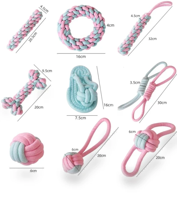 Dog Molar Teeth Cleaning Toy — Ropes