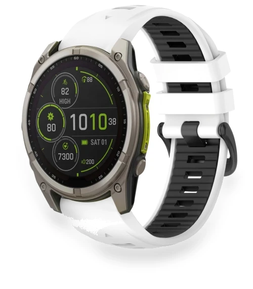 Dual Color Quick Release Silicone Watch Band — Bands, Garmin