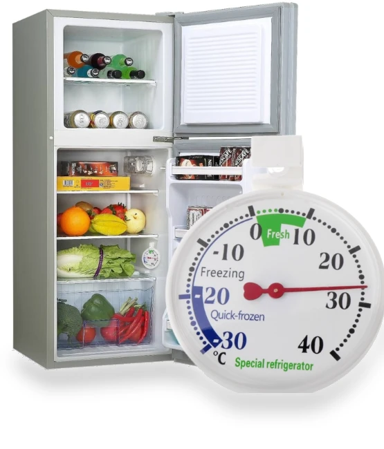 Hanging refrigerator freezer thermometer — Refrigerator