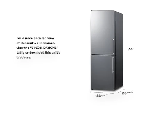 24" Wide Bottom Freezer Refrigerator — Cooling Solutions, Summit Appliance