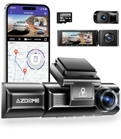 3 Channel Dash Cam — Dashboard Cameras, AZDOME