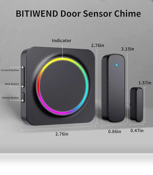 Door Entry Alarm — Chimes, BITIWEND