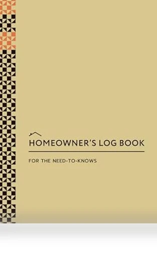 Homeowner Maintenance Log Book — Appliance Protection Plans