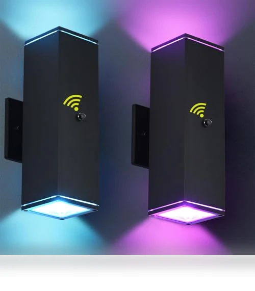 Outdoor Wall Lights 2 Pack — Garden Illumination, futxnziey