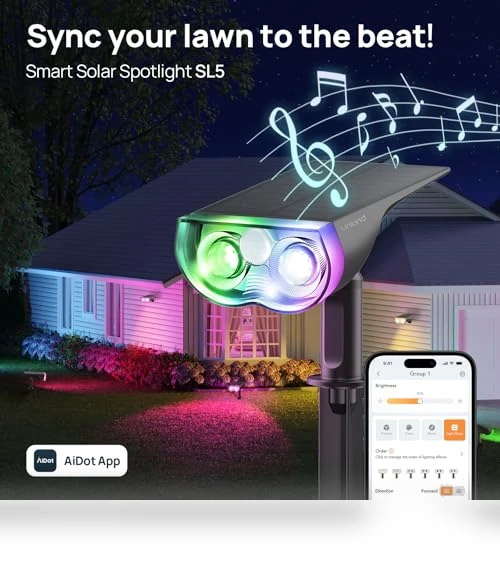 Smart Solar Lights Outdoor with Motion Sensor — Outdoor Illumination, Linkind