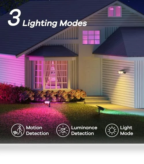 Smart Solar Lights Outdoor with Motion Sensor — Outdoor Illumination, Linkind