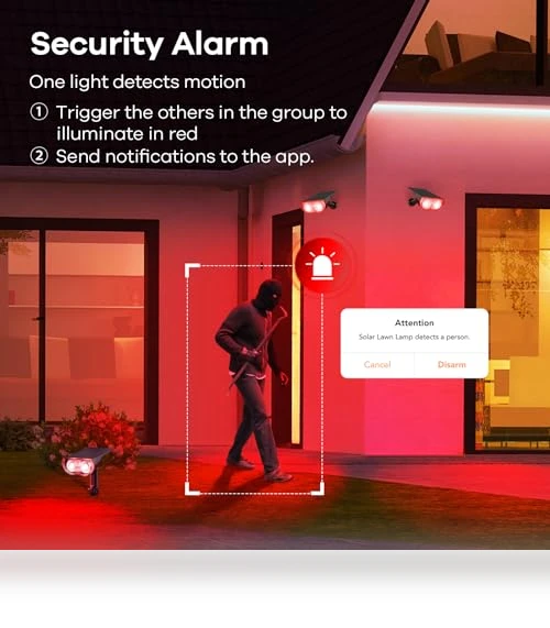 Smart Solar Lights Outdoor with Motion Sensor — Outdoor Illumination, Linkind