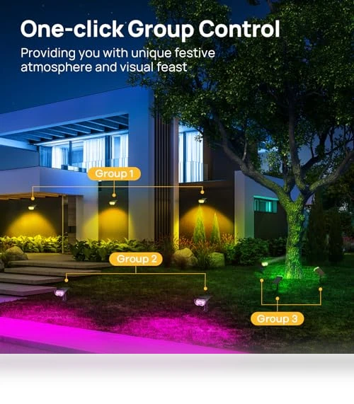 Smart Solar Lights Outdoor with Motion Sensor — Outdoor Illumination, Linkind