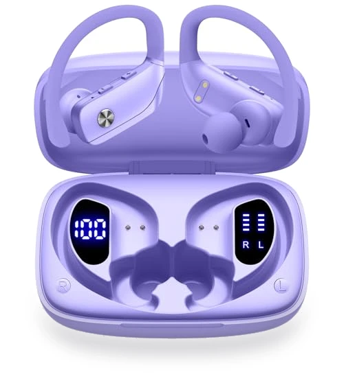 Wireless Earbuds with LED Display — In-Ear Headphones, BMANI