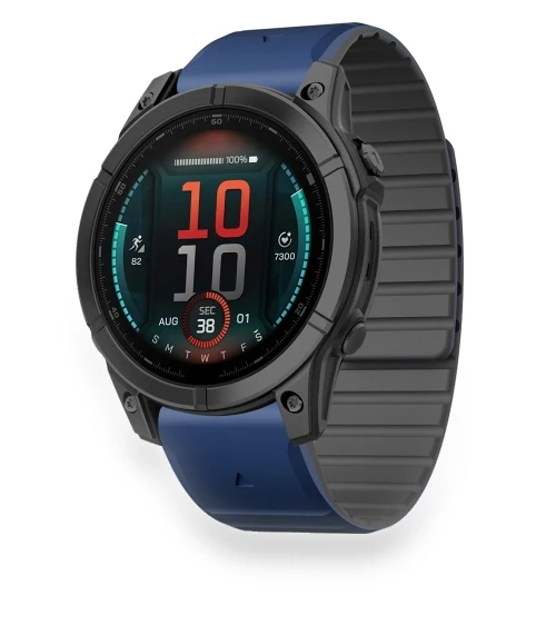 Dual Color Magnetic Quick Release Silicone Watch Band — Bands, Garmin