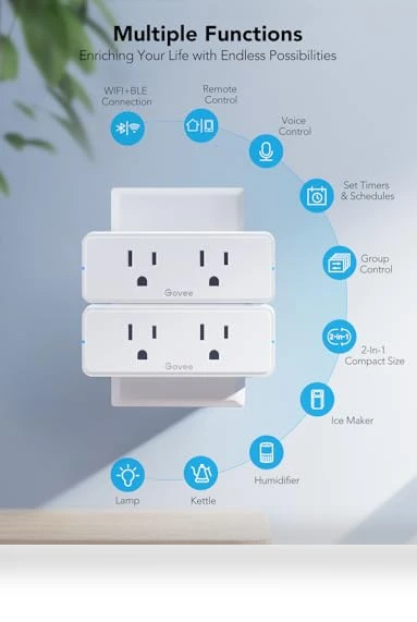Dual Smart Plug 4 Pack — Smart Home Hubs & Controllers, Govee