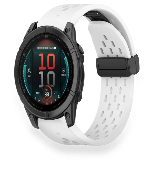 Hole Folding Buckle Silicone Watch Band — Wearable Accessories, Garmin