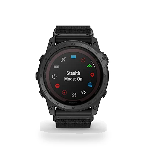 Rugged Tactical GPS Watch with Solar Charging — Smartwatches, Garmin