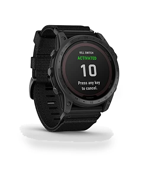 Rugged Tactical GPS Watch with Solar Charging — Smartwatches, Garmin