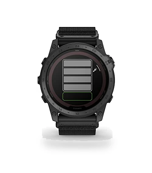 Rugged Tactical GPS Watch with Solar Charging — Smartwatches, Garmin