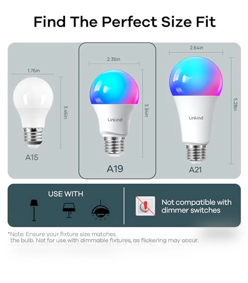 Smart Light Bulbs — LED, Linkind
