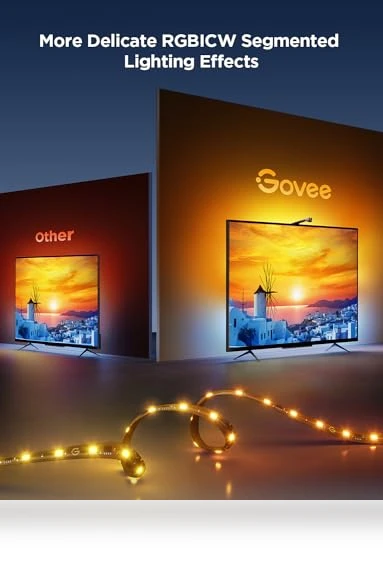 TV Backlight with Fish-Eye Correction Function โ Immersive Viewing, Govee