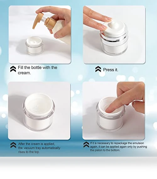 Air Pump Container for Cream — Travel Bottles, Mluchee