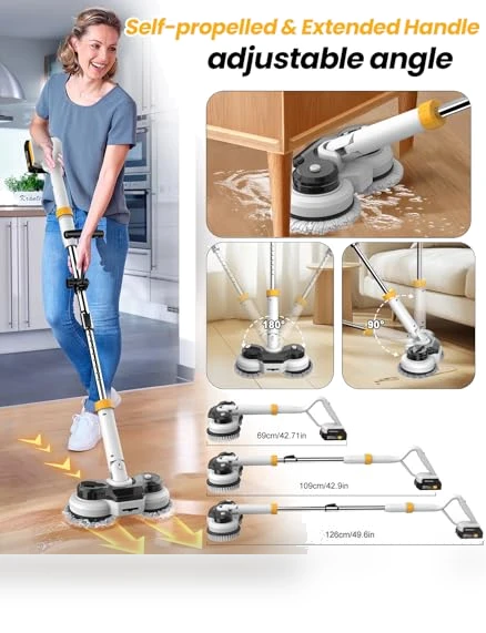 Cordless Electric Mop and Scrubber — Sweepers, qimedo