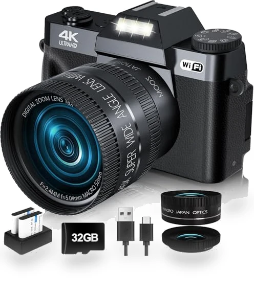 Digital Camera for Photography 4K 56MP Vlogging Camera — Video Cameras, VJIANGER