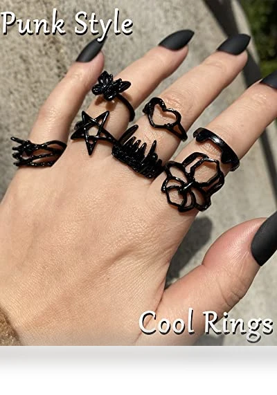 Gothic Vintage Rings Set — Men's Rings, iF ME Jewelry