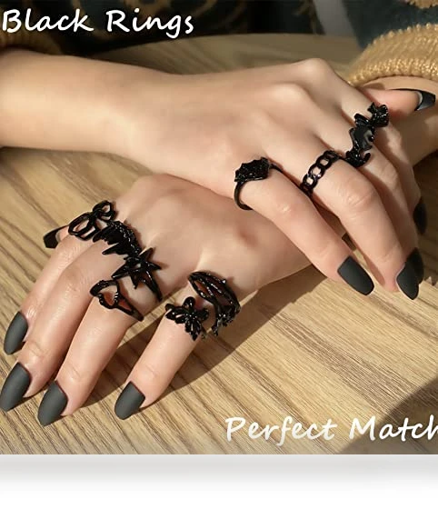 Gothic Vintage Rings Set — Men's Rings, iF ME Jewelry