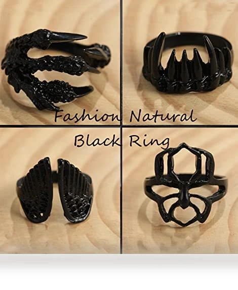 Gothic Vintage Rings Set — Men's Rings, iF ME Jewelry