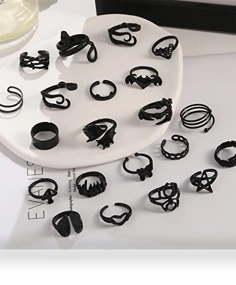 Gothic Vintage Rings Set — Men's Rings, iF ME Jewelry