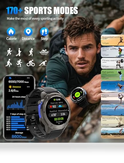 GPS Military Smart Watch — Smartwatches, LIGE