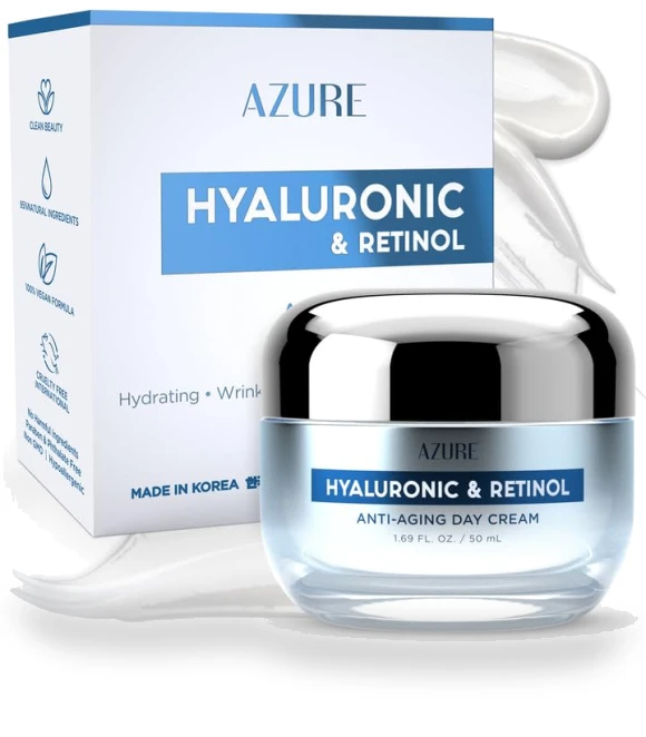 Hyaluronic & Retinol Face Moisturizer — Beauty & Personal Care, Azure