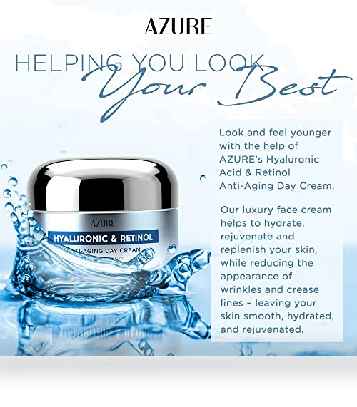 Hyaluronic & Retinol Face Moisturizer — Beauty & Personal Care, Azure