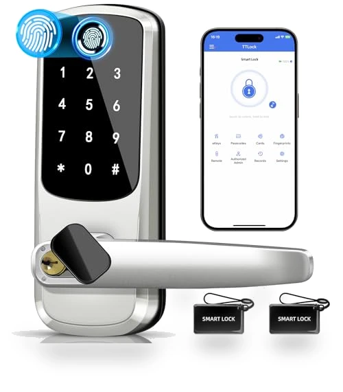 Keyless Entry Door Lock with Keypad and Fingerprint — Accessories, MSR X6