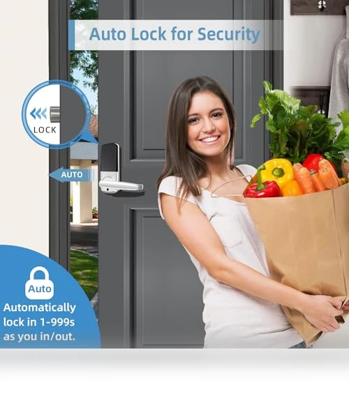 Keyless Entry Door Lock with Keypad and Fingerprint — Accessories, MSR X6