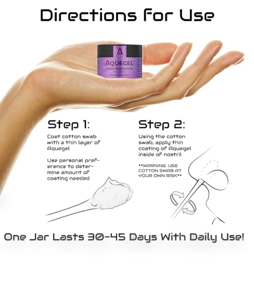 Nasal Moisturizer with Lavender for Sleep — Moisturizing, Aquegel